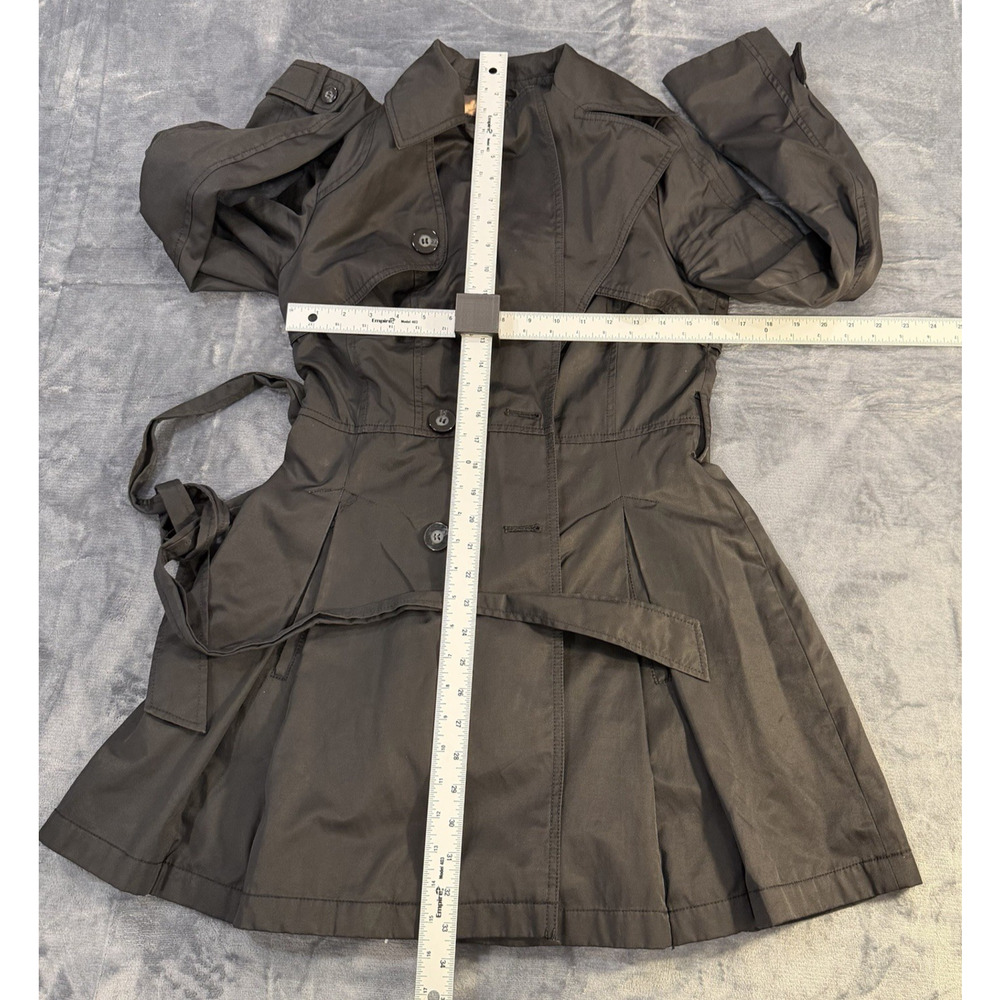 Laundry by Shelli Segal Double-Breasted Fit & Flare Black Peacoat Size S - Picture 8 of 10
